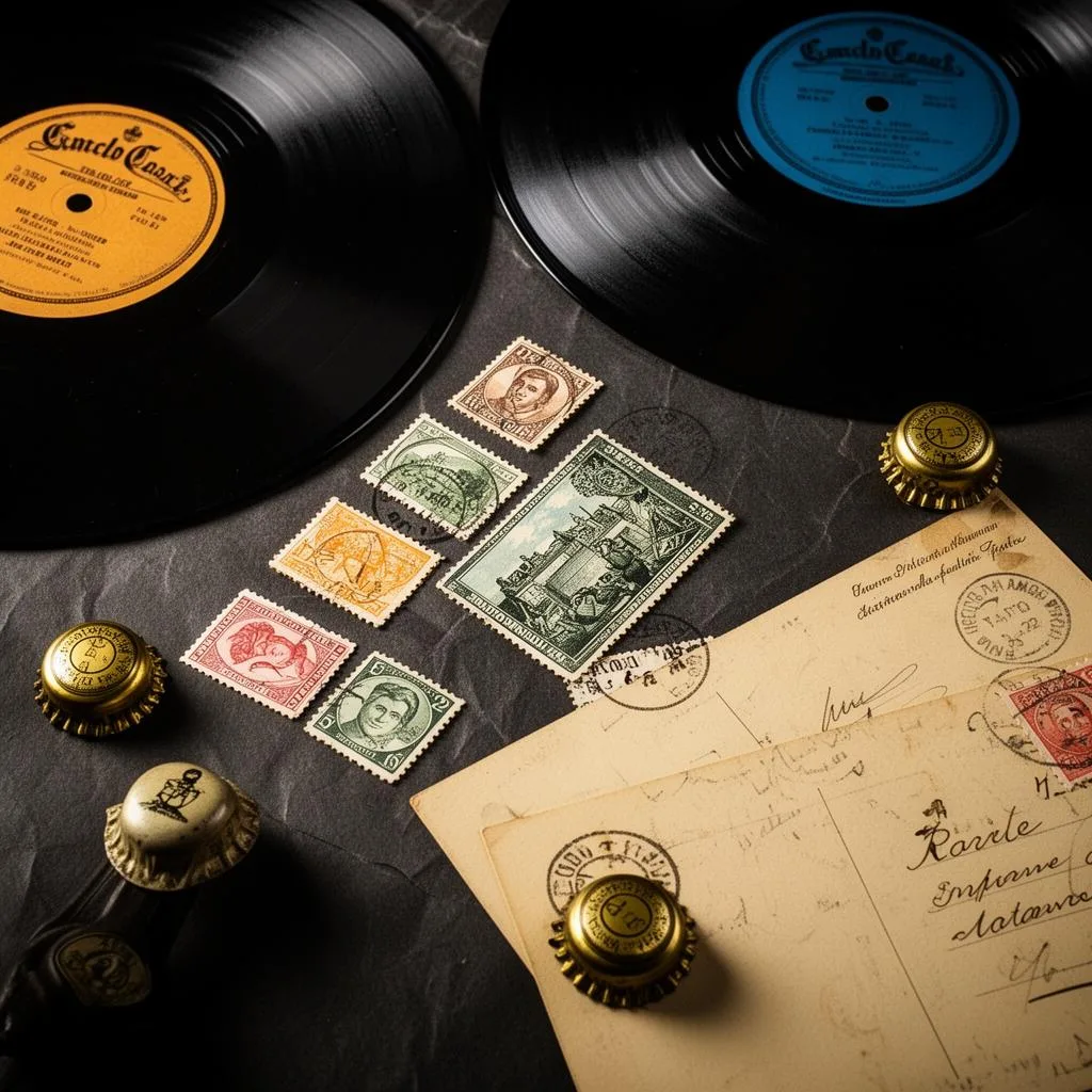 Timbres, vinyles, capsules