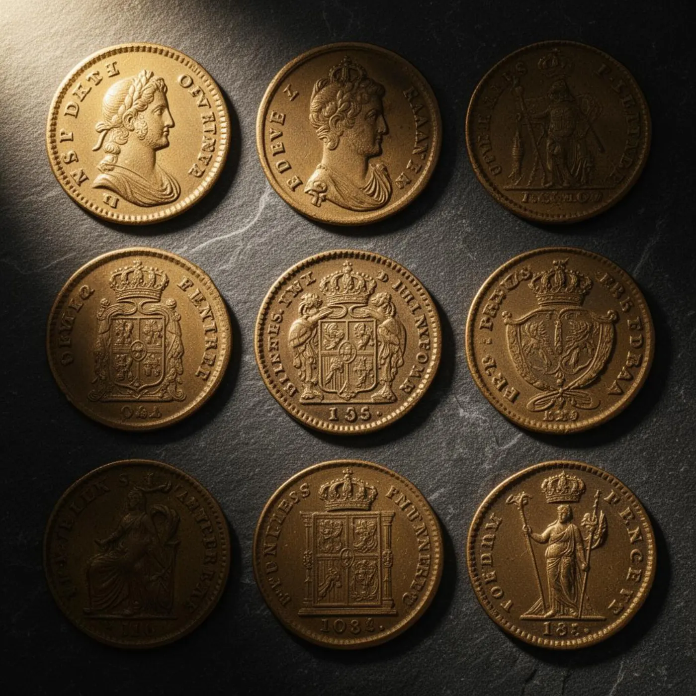 Cabinet de monnaies anciennes royales